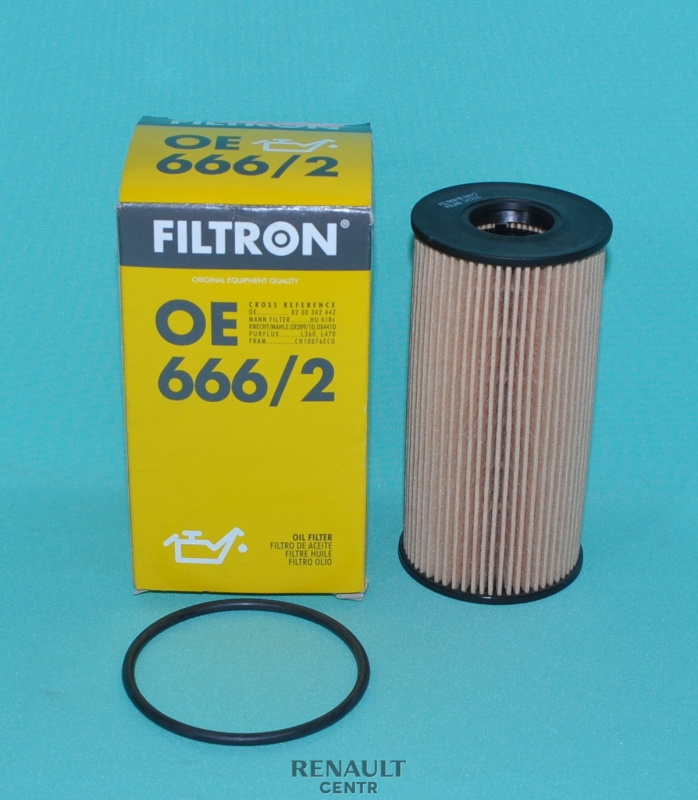 Мастер 2 Фильтр масляный (картридж) Filtron OE6662 (8200362442, 7701478538, 152094543R) Мастер 2 Фильтр масляный (картридж) Filtron OE6662 (8200362442, 7701478538, 152094543R)