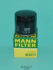 Колеос Фильтр масляный Mann-Filter W671 (152085758R)
