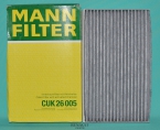 Меган 3 Фильтр салона угольный Mann CUK26005 (кроме 106 и 111 л.с.) (272778970R)