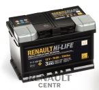 Аккумулятор 12V/ 70 Аh/ 720 A Renault 7711238598, 7711821598