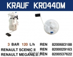 Меган 2 Бензонасос в сборе Krauf KR0440M (8200683188)